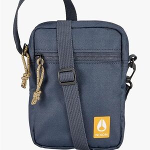 Nixon Blue Messenger Bag with Adjustable Strap and Durable Fabric